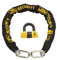 Burg-Wachter 1M 12mm Sold Motorbike Security Chain Gold Lock, Black