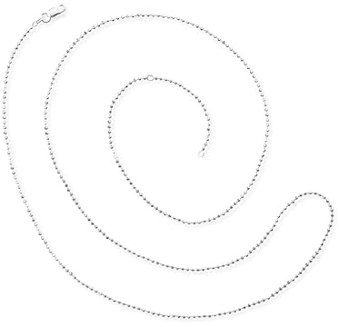 Heartbreaker Kugelkette I Halskette für Anhänger aus 925 Sterling Silber I Länge 85 cm & Stärke Ø 1,8 mm I In Goldschmiedequalität gefertigt
