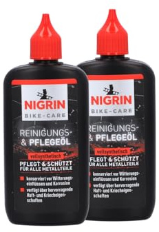 NIGRIN BIKE-CARE Fahrrad-Reinigungs- und Pflegeöl | 100 ml Flasche | Fahrradreinigung und Pflege | schützt vor Korrosion