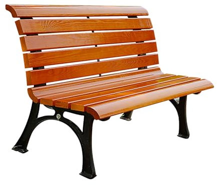 LLZJDDPLY Gartenbank wetterfest 3-Sitzer Gartenbank für Garten, Balkon, Terrasse, Parkbank in Holzoptik (Size : 1.5M)