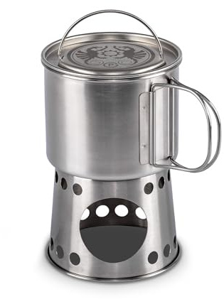 Petromax Kochbecher 2 in 1 Kochstelle und Becher mit klappbaren Griffen