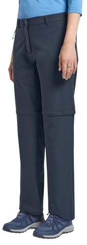 Jack Wolfskin Pico Trail Zip Off Byxor W vandringsbyxor, Midnight Sky, 44 kvinnor, Midnight Sky, 42