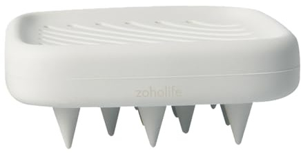 zoholife Silicone Scalp Comb-Shampoo Brush Scalp Scrubber Spa Accessory for Hair Washing, Wet Dry Hair Growth Comb, Head Decompression Artifact (Beige)