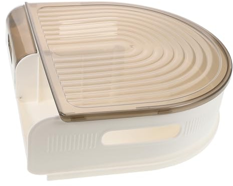 Huevera para Refrigerador Tapa, Organizador Giratorio, Plástico | Almacenamiento Vertical Ranuras Profundas, Base Firme y Separadores, para Nevera y Cocina