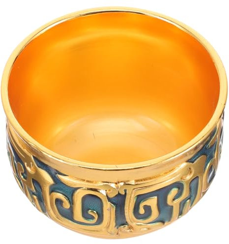 KICHOUSE Copa De Vino De Estilo Europeo Decorativa Minicopa De Vino Pequeña Metal De Accesorio Reutilizable y Agua Elegante Para Fiestas y Eventos