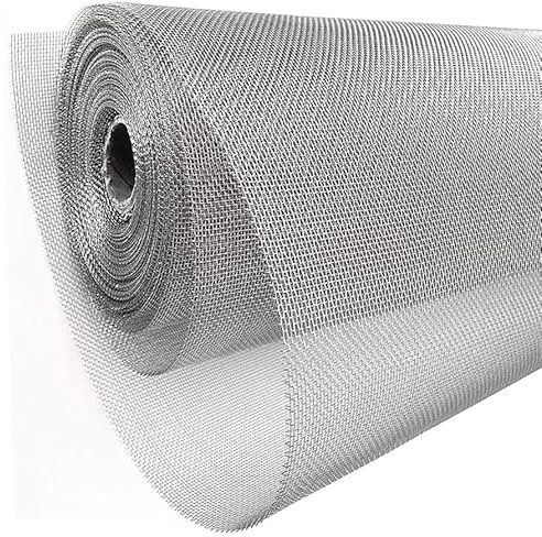 Rete metallica a maglia fine, 40 x 200 cm, rete metallica in acciaio inox, 40 maglie, rotolo di rete metallica per zanzariere in metallo per topi