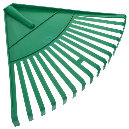 HOMSFOU Rastrillo De Plástico para Arbustos para Jardinería Herramienta Manual Liviana para Hojas Y Césped Verde 13 77 X 10 62 Pulgadas