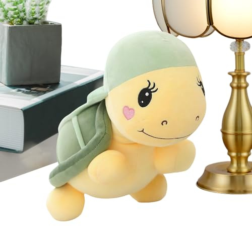 Generisch Gefüllte Schildkröte Plüschtier | Meeresschildkröte Plüschkissen Kuscheltier - Geschenk Deko Spielzeug Für Sommer Baby Kinder Zuhause Auto