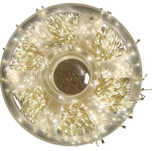 LED Kupferdraht Feuerwerkslichterkette, Kupferdraht-Cluster-Funkel-Fee-Lichter mit Timer, Einsteckbare wasserdichte Vorhang-Stil Lichterkette, für Zuhause Gartenfeste (B Batterie Modell 9M)