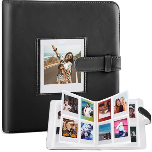 Álbum de Fotos 288+1 Fundas compatible con Fujifilm Instax Square Película | Compatible Fujifilm Instax Square SQ1 SQ6 SQ10 SQ20 SQ40, Mini 12 11 9 8 90, Polaroid Go, Kodak Mini Shot 2, Cubierta de PU