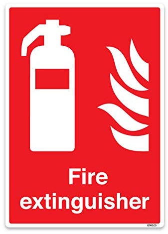Hinweisschild für Feuerlöscher, A4, selbstklebend, Vinyl, 30 x 21 cm