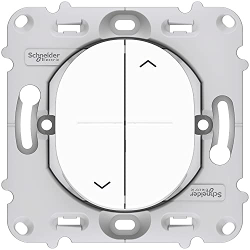 Schneider Electric S261208 Ovalis - interrupteur 2 boutons pour volet roulant - fix. par vis