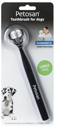 Petosan Tandborste med dubbla huvuden för hundar, stor