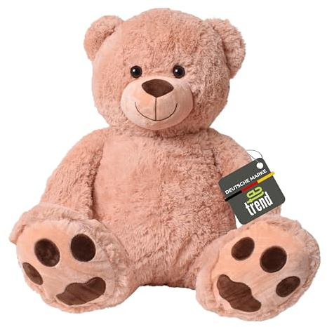 TE-Trend XXL Teddybär 100cm - süßer Riesenteddy für kuschelige Stunden - brauner Teddybär - Plüschtier XXL für unvergessliche Geschenkmomente - Plüschbär - Riesenbär für Kinder & Erwachsene