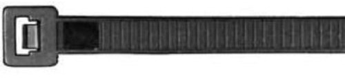 Aparoli 181893 Profi Kabelbinder 750 x 12.5 mm, 50 Stück, wetterfest, RAL9011, schwarz