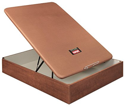PIKOLIN CANAPÉ ABATIBLE NATURBOX Madera 3D -ENVÍO Y Montaje Gratuito-Disponible EN Colores: Cerezo, WENGUÉ Y Blanco. Disponible EN Todas Las Medidas (150_x_190_cm, Cerezo)