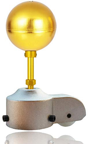 EKEV Flagpole Truck Pulley and Gold Anodized Top Ball Ornament Topper Set - Fit for Most Standard US Flag Poles (2.5 Truck & 3 Gold Ball)