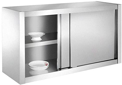 Bc-elec - SSC160 Küchenschrank, Hängeschrank aus Edelstahl 160x40x60cm ideal für Restaurants, Küchen, Kantinen ...
