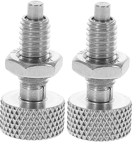 HOMSFOU 2pezzi Stantuffo Autolock Acciaio Inossidabile Con Maniglia Zigrinata Di Blocco Per Utensili e Attrezzature Industriali