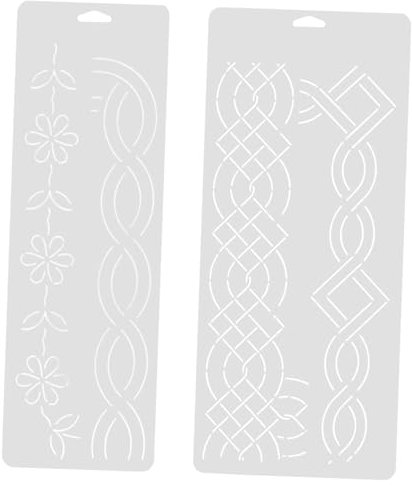 Quiltschablone aus Kunststoff für Anfänger 2 Stück Nähvorlage