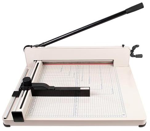 Professional A3 Lever Cutter Photo Cutter with Safety Lock - 440mm Cutting Width for School Office, Protective Device Included