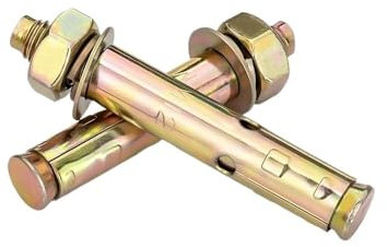 GWPOZGN Kohlenstoffstahlfarbe, verzinkt, Expansions-Zugschraube, metrische Externe Expansionsschraube, M6, M8, M10, 12, M14, M16, M18, M20, 2 Stück(M16x120mm)