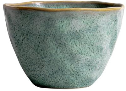 Ausune Ceramic Ramen Bowl, European Style Porcelain Salad Noodles Cereal Fruit Pasta Soup Large Bowls， for Party Camping Men and Women (Peacock Blue)