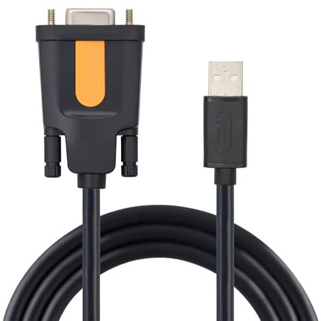 Binghe USB auf RS232 Seriell Kabel Adapter USB Type A auf RS232 weiblichem Anschluss DB9 (9Pin) Seriell Konverter Kabel mit FT232 Chip Kompatibel mit Windows 11/10/8.1/7/Vista/XP/MAC OS (1,8 M)