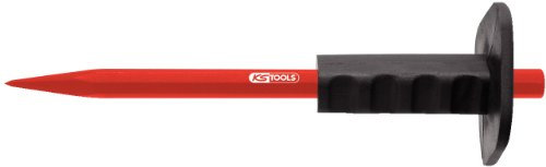 KS Tools 156.0518 Scalpello a Punta per Edilizia con Impugnatura di Protezione, 16X400 mm, Ottagonale