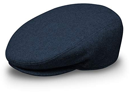 fiebig Flatcap für Damen & Herren | Schiebermütze mit gestepptem Innenfutter für Herbst & Winter | Flache Sportmütze Made in Italy | In vielen Farben und Größen