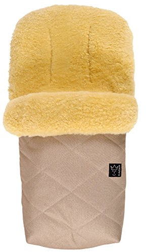 Lammfell Fußsack Natura, sand melange