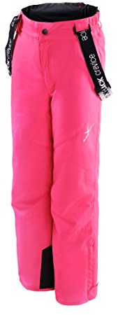 Black Crevice Kinder Skihose I Kinder-Skihose Größen I Skihose mit Hosenträgern I atmungsaktive Kinder-Snowboardhose I Skihose Mädchen & Jungen I Kinder-Schneehose