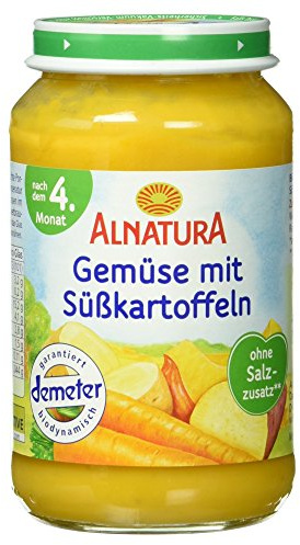 Alnatura Bio Gemüse mit Süßkartoffeln, nach dem 5. Monat, 190g