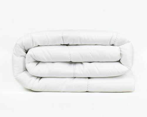 TRAMAS+ Edredon Relleno Nórdico 400 Gramos/m² - Relleno Nórdico Microfibra - Edredón Cama 90-150x220cm Relleno Nórdico para el Invierno - Blanco