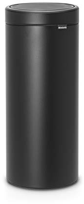 Brabantia Mülleimer Touch Bin, Stahl, Schwarz, 30L