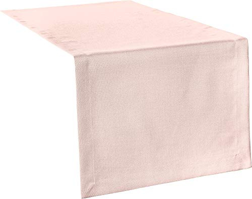 Erwin Müller Tischwäsche, Tischläufer Uni, Madrid Altrose Größe 40x130 cm - angenehme, weich fließende Qualität, mit hochwirksamer Fleckschutzausrüstung, bügelleicht
