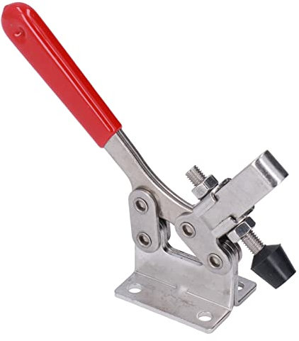 YUMILI Kniehebelspanner, Kniehebelklemme, Schnellspanner Horizontal Toggle Clamp Haltekraft Waagrechtspanner Anti-Rutsch Knebelklemme Handwerkzeuge für Maschinenbetrieb