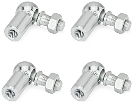 Ganter Normelemente | Winkelgelenke mit Gewindezapfen und Sicherungsbügel | DIN 71802-10-M6-CS | Stahl | Gewinde M6