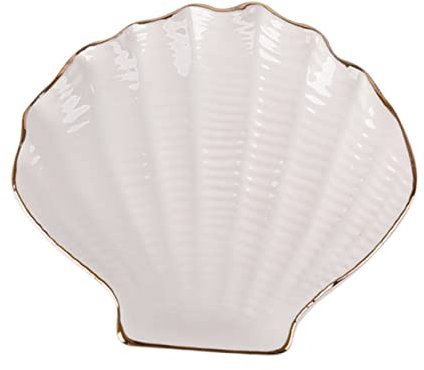 Cabilock Plateau De Céramique Blanche Organisateur De Bijoux Élégant Pour Maison Et Boutique Colliers Bracelets Et Petites Décorations