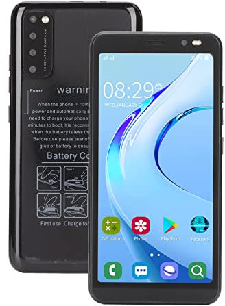Rino 4 Pro Smartphone Android débloqué Celular, écran de 5,45 Pouces Reconnaissance Faciale du Téléphone Portable, Téléphone Portable 3G Net, 2 Go 32 Go, Double SIM, Appareil (Noir)