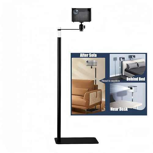 Bee Elf beamer ständer can rotate 360 ° and has adjustable height, Easy to place L-shaped projector stand,beamer halterung ist mit den meisten Heimkino-Film- und Video-Mini-Videoprojektoren kompatibel