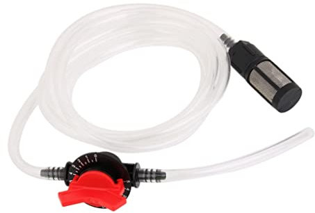 Tiuimk Tubo de agua con interruptor de control de flujo y filtro, sistema de riego por goteo, 1 paquete