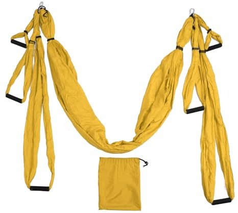 Aerial Yoga Swing Set, Aerial Yoga Hammock Silk Anti Gravity Inversion Swing Exercises Sling Kit, Yoga Hammock Hanging Swing, Trapeze Inversion Equipment, for Beginners Gym Fitness