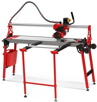 Scie circulaire plongeante DL-125 1200 – Coupe carrelage, céramique et grès – Rail guidage, laser, 1800W, zéro poussière