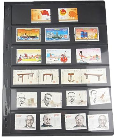 Chaoyilian Stempelseiten,Briefmarkenalbum Binder,Briefmarkensammlung Album Seiten,Briefmarkenalbum,Briefmarkensammlung Beilagen,Briefmarkensammelzubehör,für Briefmarken-Sammelzubehör
