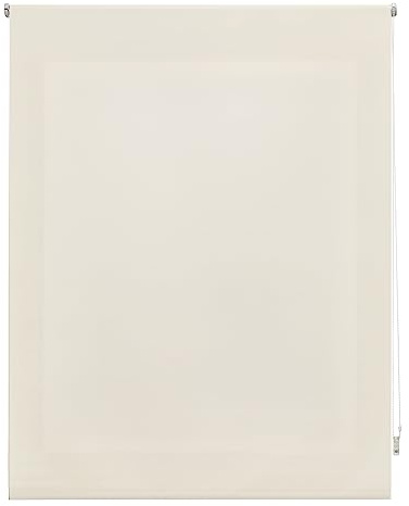 INTERBLIND | Premium Rollo, lichtdurchlässig, glatt, 110 x 175 cm (Breite x Höhe) - Rollo Stoffmaß 107 x 170 cm - lichtdurchlässiges Rollo BEIG - Premium Fensterrollo