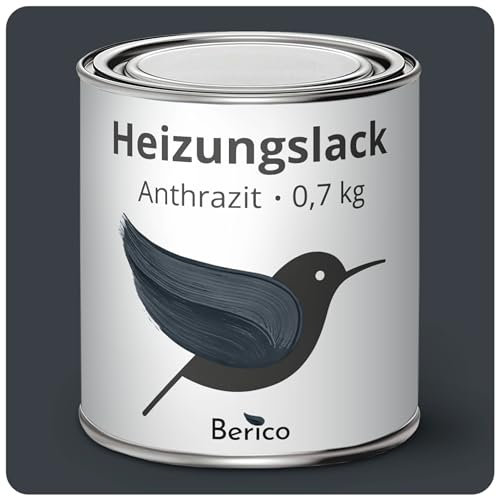 Berico Heizkörperlack - 0,7 Kg - Anthrazit - BE 400 Heizungslack, Heizungsfarbe, Heizkörperfarbe, Acryllack