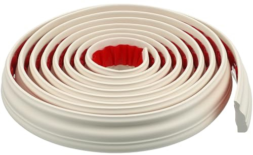 Sewroro Self Adhesive Wall Molding Trim 16.4 Flexible Peel and Stick Baseboard Edge Guard for Home Decor and Corner Protection