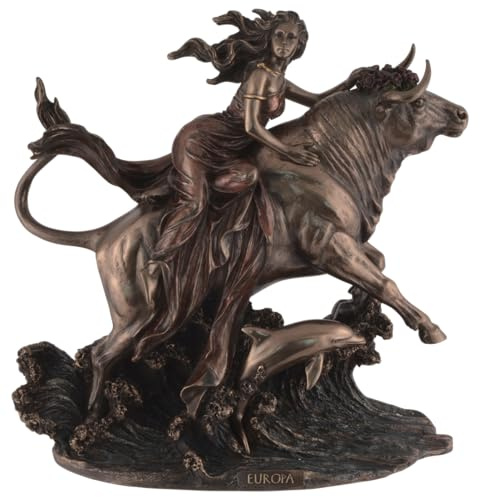 VOGLER Joh. Vogler GmbH Die Entführung der Europa durch Zeus als Stier, Figur, aus Kunststein, bronziert und coloriert, Veronese Collection