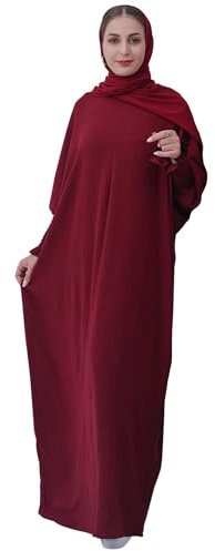 Zofocy Muslim Prayer Abaya Islamic Women Lightweight Maxi Dress Long Sleeve Ladies Dubai Kaftan